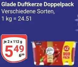 Globus Glade Duftkerze Doppelpack Angebot