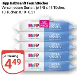 Globus Hipp Babysanft Feuchttücher Angebot
