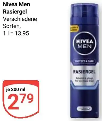 Globus Nivea Men Rasiergel Angebot