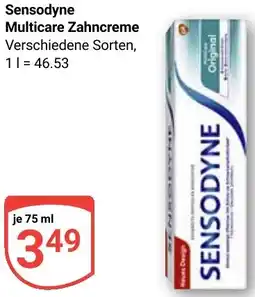 Globus Sensodyne Multicare Zahncreme Angebot