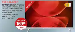 V Markt SHARP 32" Android Smart TV 32FH2EW Angebot