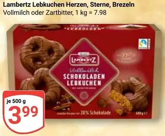 Globus Lambertz Lebkuchen Herzen, Sterne, Brezeln Angebot