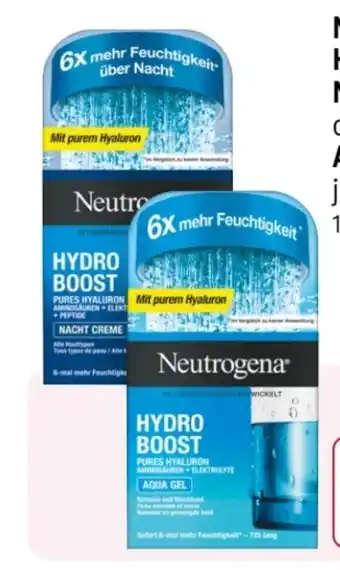 Rossmann Neutrogena Hydro Boost Nachtcreme Angebot