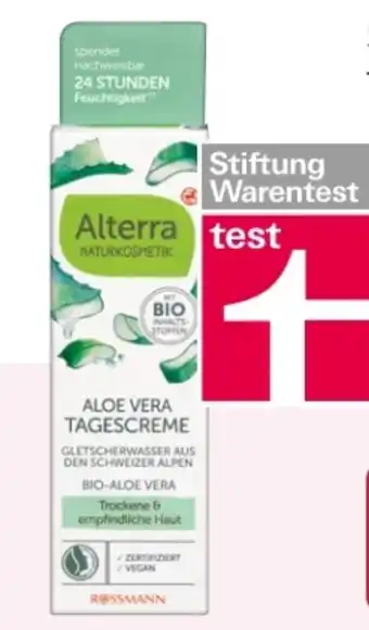 Rossmann Alterra Aloe Vera Tagescreme Angebot