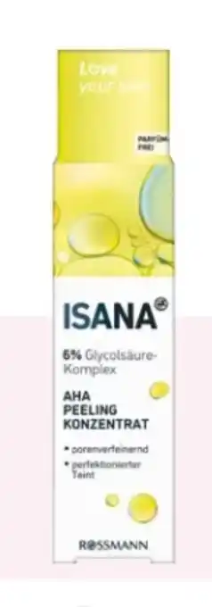 Rossmann Isana AHA Peeling Konzentrat Angebot