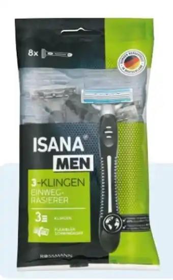 Rossmann Isana men 3-Klingen Einwegrasierer Angebot
