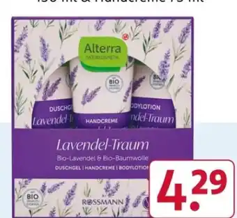 Rossmann Alterra Geschenkset Lavendeltraum Angebot