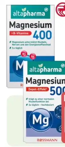 Rossmann Altapharma Magnesium 400 Angebot