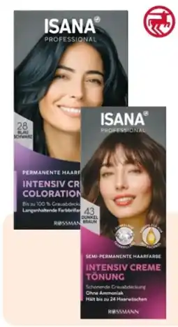 Rossmann Isana Professional Intensiv Creme Coloration Angebot