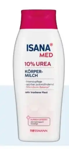 Rossmann Isana Med Körpermilch 10% Urea Angebot
