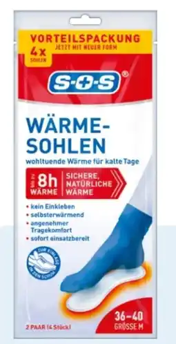 Rossmann SOS Wärme-Sohlen Größe M (36-40) Angebot
