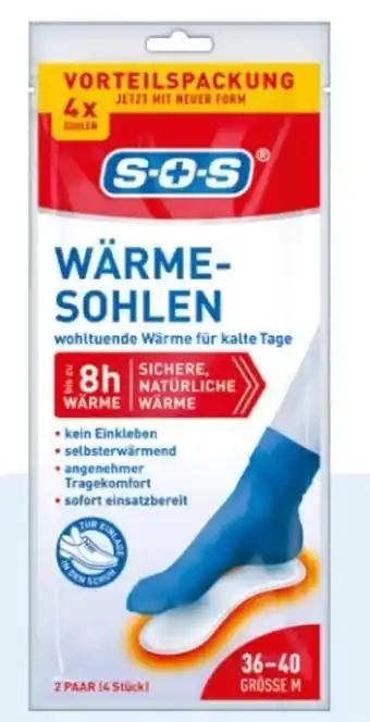 Rossmann SOS Wärme-Sohlen Größe M (36-40) Angebot