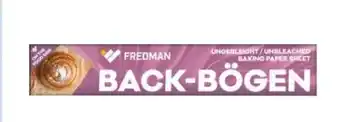 Rossmann Fredman Back-Bögen Backpapier-Zuschnitte Angebot