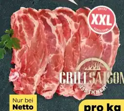 NETTO Grillsaison Iss immer! Schweinekamm mit Knochen XXL Angebot
