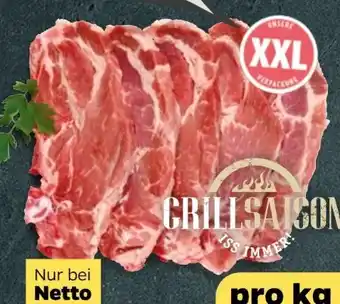 NETTO Grillsaison Iss immer! Schweinekamm mit Knochen XXL Angebot