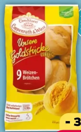 NETTO Coppenrath & Wiese Unsere Goldstücke 9 Weizenbrötchen Angebot