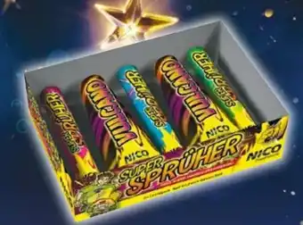 NETTO Nico Feuerwerk Super-Sprüher Jugend Sortiment Angebot