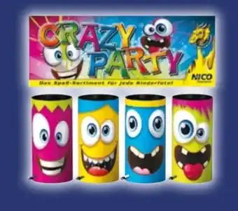 NETTO Nico Feuerwerk 4er-Tischbomben-Sortiment Crazy Party Angebot