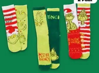 NETTO Grinch Kuschelsocken 2 Paar Angebot