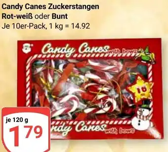 Globus Candy Canes Zuckerstangen Rot-weiß oder Bunt Angebot