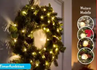 Aldi Süd Home Creation LED-Weihnachtskranz Angebot