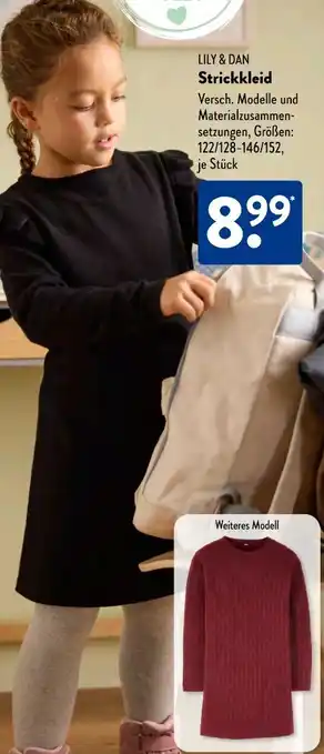 Aldi Süd Lily & Dan Kinder Strickkleid Angebot