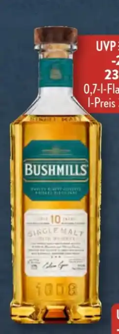 Aldi Süd Bushmills Single Malt Irish Whiskey 10 Jahre Angebot