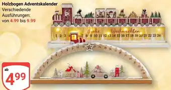 Globus Holzbogen Adventskalender Angebot