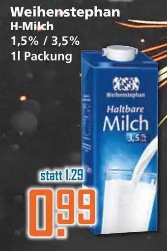 Klaas und Kock Weihenstephan H-Milch 1L Angebot