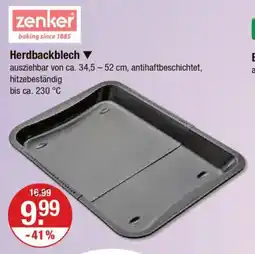 V Markt zenker Herdbackblech Angebot