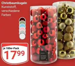 Globus Christbaumkugeln Angebot
