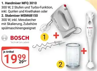 Globus BOSCH Handmixer MFQ 3010 Angebot