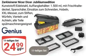 Globus Genius Zerkleinerer Nicer Dicer Jubiläumsedition Angebot