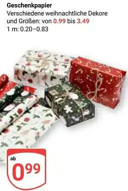 Globus Geschenkpapier Angebot