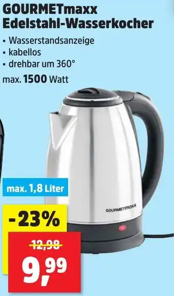 Thomas Philipps GOURMETmaxx Edelstahl-Wasserkocher Angebot