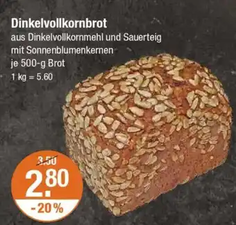 V Markt Dinkelvollkornbrot Angebot