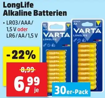 Thomas Philipps VARTA LongLife Alkaline Batterien Angebot