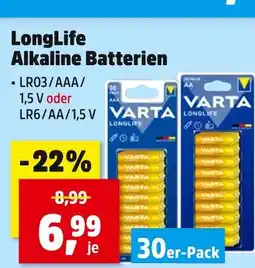 Thomas Philipps Varta longlife alkaline batterien lr03/aaa Angebot