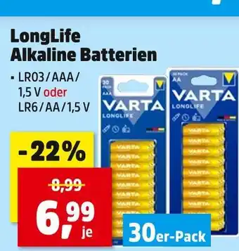 Thomas Philipps Varta longlife alkaline batterien lr03/aaa Angebot