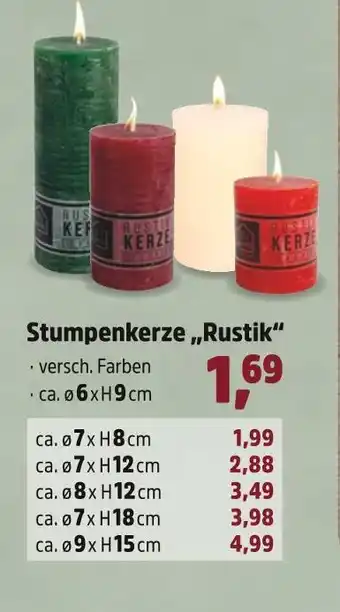 Thomas Philipps Stumpenkerze 'rustik' Angebot