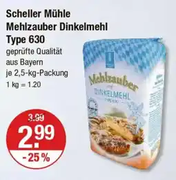 V Markt Scheller Mühle Mehlzauber Dinkelmehl Type 630 Angebot