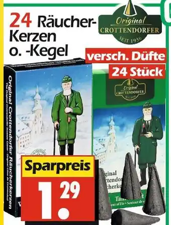 Wreesmann Original crottendorfer 24 räucher-kerzen o. -kegel Angebot