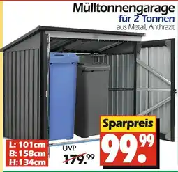 Wreesmann Mülltonnengarage für 2 tonnen Angebot