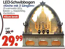 Wreesmann Led-schwibbogen kirche mit 3 sängern Angebot