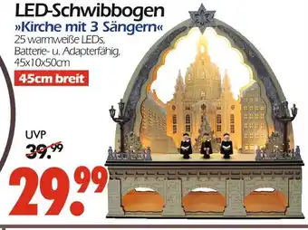 Wreesmann Led-schwibbogen kirche mit 3 sängern Angebot