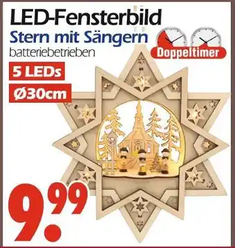 Wreesmann Led-fensterbild stern mit sängern Angebot