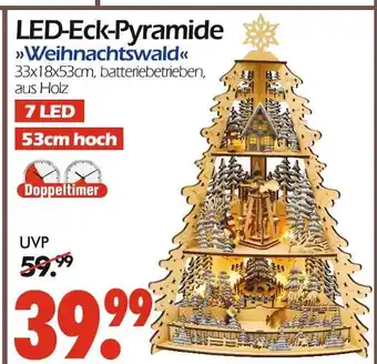 Wreesmann Led-eck-pyramide weihnachtswald Angebot