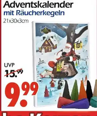 Wreesmann Adventskalender mit räucherkegeln Angebot