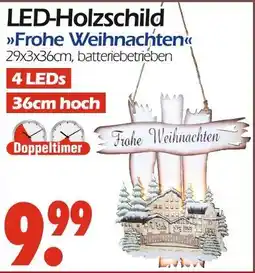Wreesmann Led-holzschild frohe weihnachten Angebot
