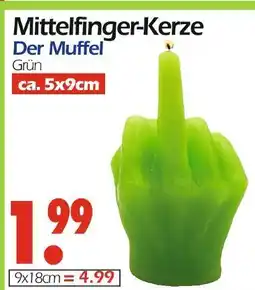 Wreesmann Mittelfinger-kerze Angebot